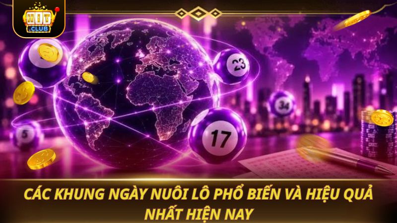 NUÔI LÔ KHUNG 2026: SĂN THƯỞNG CỰC ĐỈNH Các khung ngày nuôi lô phổ biến và hiệu quả nhất hiện nay