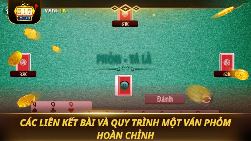 Các liên kết bài và quy trình một ván phỏm hoàn chỉnh