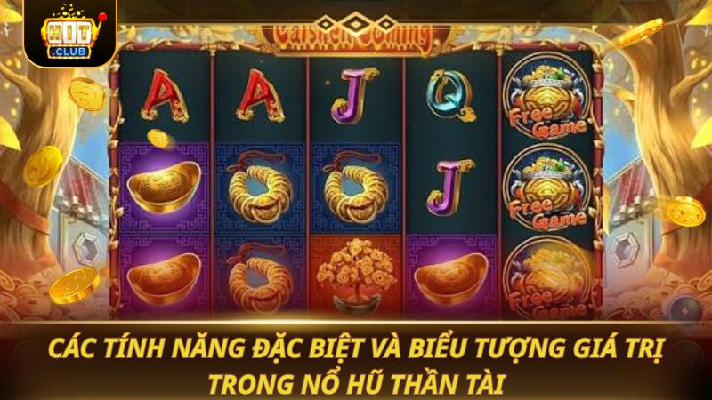 Các tính năng đặc biệt và biểu tượng giá trị trong Nổ Hũ Thần Tài