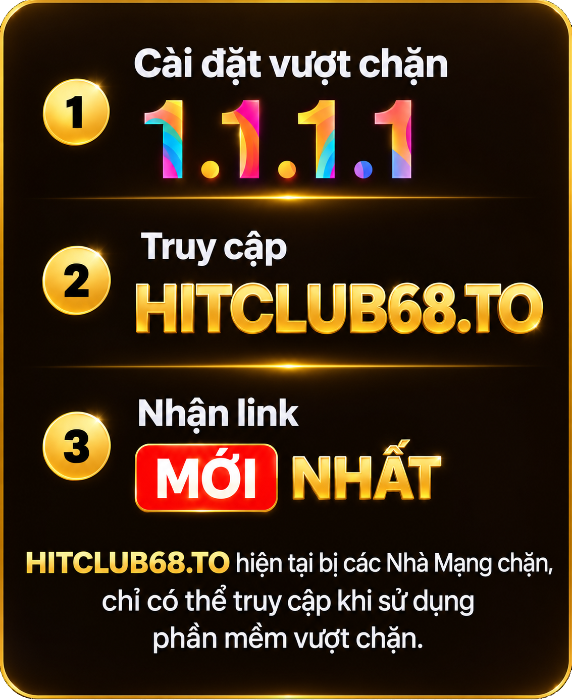 Cài đặt vượt chặn HITCLUB