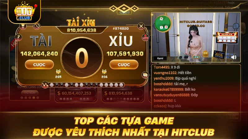 Top các tựa game được yêu thích nhất tại HITCLUB